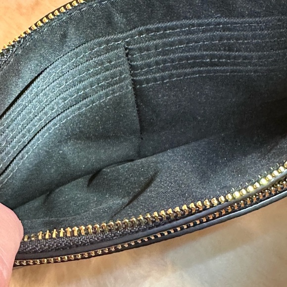 NWT Coach Double Zipper Wristlet Wallet Signature Canvas CU920 Brown Black - Picture 8 of 13